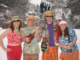 Mike got a Uke for Christmas.... Who do you think came up with the idea for this picture?