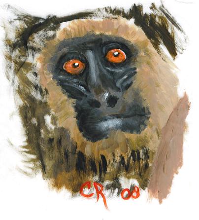Acrylic on deli sheet