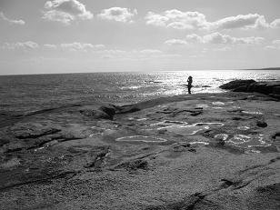 lovely landscape with a person I didn't notice